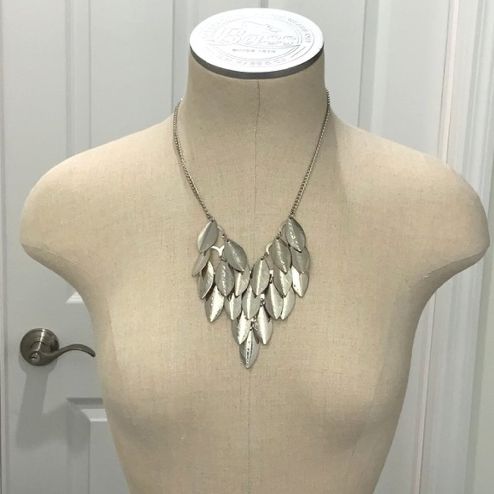 Silver Tone Statement Necklace